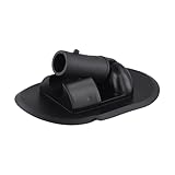 FUANA 180 Grad drehbarer Zeltboden für Schlauchboote, Kajak, PVC-Markise, Sonnenschutz, schwarz