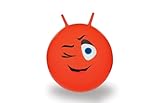 JAMARA 460460 - Hüpfball Eye - BPA-Frei, bis 50 kg, fördert den Gleichgewichtssinn und die motorischen Fähigkeiten, robust und widerstandsfähig, pflegeleicht, rot