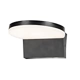 rabalux Batida LED-Außenwandleuchte | 9W | IP54 | Lichtfarbe einstellbar (2700K/4000K/6500K) | Modern & wetterfest | Wandlampe für Terrasse & Hauswand | Robustes Kunststoffgehäuse in Schwarz