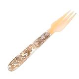 Sewroro Essgabel Muschelförmig 14cm Dessertgabel Kunststoff Küchengabel für Restaurants und Zuhause