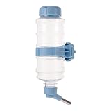 TEHAUX Hängender Nager Trinkbehälter für Kaninchen und Chinchilla Auslaufsicherer Tropffreier Haustier Wasserspender mit Abnehmbarem Design Robust und Leicht zu Reinigen für Käfige Innen