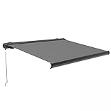 Oviala Caleta Markise, rechteckig, Aluminium, 295 x 250 cm, Grau