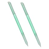 Veemoon 2 Stück Teiliges Kristall nagelfeilen Nano glas Doppelseitig Feinkörnig für Präzise Nagelpflege Tragbar und Leicht für Maniküre Zuhause und Unterwegs Vielseitig als Nagelfeile und