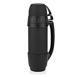 720°DGREE Thermoskanne mit 2 Bechern “bigBoy“ 1,2 Liter - Auslaufsicher, Robust - Premium Edelstahl Thermosflasche für heiße Getränke, Kaffee, Tee - Isolierte Trinkflasche, Isolierflasche mit 2 Tassen