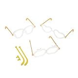 Abaodam 20 Sets Knicklichtbrillen Zubehör Zum Herstellen Von Lichtern Knicklichtern Trendigen Knicklichtbrillen Zubehörteilen Optischen LED Knicklichtbrillenteilen Sonnenbrillen Herz