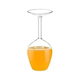 Renchey Umgedrehtes Weinglas | Kopfüber Aufbewahrung Rotweingläser | Modernes Glaswaren Set 400ml Für Frauen Männer Valentinstag Geburtstag Weihnachten Heiß & Kalt