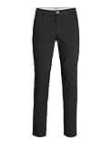 Jack & Jones Herren Jpstmarco Jjdave Lc Noos Pls Chino-Hose, Schwarz, 40W / 34L EU