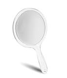 Fantasia Beauty Handspiegel mit 5-fach Vergrößerung – Schminkspiegel leicht & handlich, Ø 15 cm, ideal für Make-up, Rasur & Reisen – Kosmetikspiegel doppelseitig, robust & kompakt