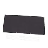 FONDOTIN 1 Satz Balkonschirm Sichtschutz Im Freien Sonnenschutzstoff Für Den Garten Sonnenschutzabdeckung Pflanzen-sonnenschutztuch Balkonabdeckung Dark Grey Polyester
