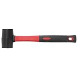 IWOWHERO Gummihammer mit Rutschfestem Tpr griff Stoßdämpfend Elastischer Kopf für Lederarbeiten Schmuck Handwerk und Bodenverlegung Vielseitiger Schonhammer