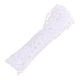 Homoyoyo 2 Rollen Wellenband Weiß Yards DIY Bekleidungszubehör Wavy Ribbon S form Kantenband für Taillenbänder Röcke Schmuck Basteln Nähzubehör