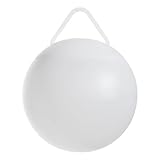 EGLO LED Kugel Poggiobello, runde Akku Gartenkugel mit Fernbedienung, Leuchtkugel dimmbar mit Erdspieß und Aufhängung, Kunststoff in weiss, RGB Farbwechsel, IP44, Ø 20 cm