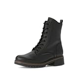 Gabor Damen Schnürstiefeletten, Frauen Stiefeletten,Winterschuhe,gefüttert,Stiefel,Bootee,Booties,halbstiefel,schwarz (Webl.),40 EU / 6.5 UK