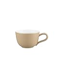 Seltmann Weiden Liberty Pure Colors Dusty Beige Espressotasse, 90 ml, Kleine Mokkatasse mit farbiger Außenseite, Mix-&-Match-Geschirr, Spülmaschinen- und Mikrowellenfest, Porzellan, Beige