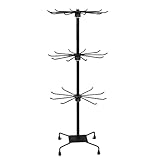 Schmuckständer Display Drehbar,3-Etagen Drehbarer Schmuck Ständer,Retail Marktstand Verkaufsständer,360°Drehbares Armband Präsentationsständer,Stufiges Warenständer,für Accessoires Schmuckpräsentation