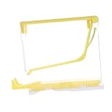 MAGICLULU Wattespender Einkaufstütenhalter Wattebehälter Wattestäbchenbehälter Spa Wattepadspender Wattepadhalter Wattestäbchenhalter Runder Wattepadhalter Kunststoff Gelb