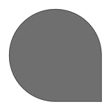 raik PU074-1B6-gg Raik Bodenplatte B6 Tropfen gussgrau pulverbeschichtet 1100 x 1100 mm