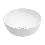Villeroy & Boch Artis Aufsatzwaschbecken rund 43 cm ohne Hahnlöcher ohne Überlauf Weiß