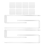 Générique Hut-Organizer – 4 Stück, platzsparend, Baseballkappenhalter, aus Acryl – Huthaken für Wand, Tür, Schrank, Haus, Schlafzimmer und