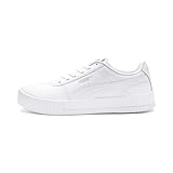 PUMA Damen Carina L Sneakers, Puma White-Puma White-Puma Silver, 42 EU