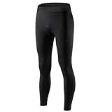 AUYAO Kompressionshose Herren Lange Sportleggings Laufhose Sport Leggings Männer Kompressions-Leggings Lange Tight Hose Unterhose Sporthose Strumpfhos Enganliegende Funktionshose für Fitness Joggen L