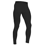 HYCOPROT Kompressionshose Herren Schnelltrocknende Laufhose Sport Leggings Atmungsaktiv Funktionsunterhose Tight Hose für Basketball Fitness Joggen (Schwarz, L)