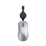 LLINthy USB C Kabelmaus Retractable Kabel Laptops Mauskabel Optische Reise Für PC Desktop Notebook RETRAKTIABLE