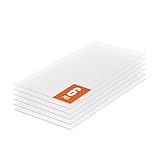 VEVOR 6er-Set Gewächshausplatten aus Polycarbonat, 1210 x 605 x 4 mm Stegplatten, wasserdichte UV-geschützte gewellte Hohlkammerplatten, schlagfeste, transparente Dachplatten für Gewächshaus/Garten