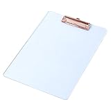 Tragbares Klemmbrett, A4, multifunktional, für Notizen, A4, Papier, Notizen, matt, Roségold