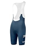INBIKE Fahrradhose Bib Shorts Radlerhose Fahrradunterhose Shorts Fahrrad Kurz Herren Gepolstert mit Träger Tasche Sommer Atmungsaktiv Elastisch Blau L