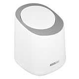 Toyvian Mini Abfalleimer mit Pressdeckel Kleiner mit Deckel Leichter Tischabfallbehälter für Büro Bad Schlafzimmer Kompakt Tragbar Modernes Design für Haushalt und Camping