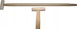Spatenstiel Grabegabel Spatengabel Stiel Holzstiel T Griff 100cm Ø 36 Buche Holz