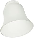 Westinghouse Lighting 8703640 4,3 cm Lampenschirm aus satiniertem Glas, Glockenform, weiß, 12.1 x 12.1 x 11.1 cm