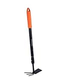 BLACK+DECKER Kultivator - Gartenharke und Hacke - Längenverstellbar 66-101CM - Kultivieren und Unkraut jäten - Schwarz/Orange