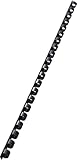 Leitz 35041 Plastikbinderücken, A4, Kunststoff, 8 mm, 45 Blatt, 100 Stück, schwarz