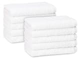 ZOLLNER 10er Set Premium Gästetücher in 40x60 cm - extrem saugstarke und weiche Handtücher in weiß - hochwertiger Saum - waschbar bis 95°C - Baumwolle - Hotelqualität - Oeko Tex® Zertifiziert