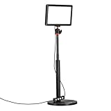 Rollei Lumis Key Light, LED Videolicht inkl. Tischstativ Streaming Licht PC zum Ausleuchten von Video-Streams TikTok YouTube und Konferenzen Video Call Webcam Homeoffice