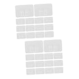 Warmhm 2 Sätze Befestigungsschelle Weihnachtsbeleuchtungszubehör Weihnachtsbeleuchtung Clip Led-streifenlichter Kabelclips Clip-licht Clips Für Außenleuchten Pvc Transparent 50 Stück * 2