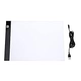 suran Led Licht Pad A4, Leuchttisch LED Zeichenbrett Einstellbare Helligkeit, Leuchtkasten-Zeichnung, Leuchtplatte Zeichnen Light Pad mit USB Kabel, für Künstler, Zeichnung, Skizzieren, Animation