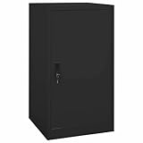 Xichuzi Sattelschrank, Werkstatteinrichtung, Metallschrank, Stahlschrank, Werkzeug Schrank, Aktenschrank, Werkzeugschränke, Büroschrank, Schwarz 53x53x105 cm Stahl