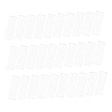 DEARMAMY 40 Sätze Selbstklebende Transparente Kartenhalter Etikettentaschen Starke Haftung Vielseitig für Datei Dokumentenorganisation zur Schnellen Kategorisierung und Aufbewahrung