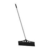 Ipetboom Gartenbesen Außenbesen Kehrbesen Abnehmbarer Besen Ergonomischer Besen Komfortgriff Besen Industriebesen Scheuerbürste mit langem Griff Rasenkehrer Hof Besen Rostfreier Stahl Black