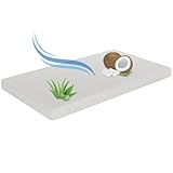 KOBI Kindermatratze Kokos-Schaum Aloe Vera | 140x70 160x80 180x80 190x90 200x90 | 8 cm - 10 cm | Matratze fürs Schlafzimmer (140x70)