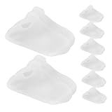 FIXOSHEE 8 Paare Silikon Feuchtigkeitsspendende Fersensocken Weiche Gel socken zur Fußpflege für Frauen Intensive Pflege bei Trockenen Rissigen Fersen Weichmachende Fußabdeckungen zur