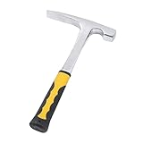 Zeeda Geologischer Erkundungshammer Spitzer Mineralerforschungs Geologie Hammer Handfelsenhammer, Flacher Mund
