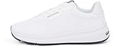 TOMMY HILFIGER Herren Low Profile Sneaker Lightweight Knit Sportlich, Weiß (White), 42