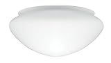 Westinghouse Lighting 8704540 Lampenschirm 13,1 cm aus satiniertem Glas, Pilzform, weiß, 14.3 x 17 x 8.51 cm