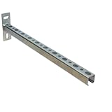 Kolor Schienenkonsole Wandträger Wandausleger Wandkonsole 150-500 mm Auslegerkonsole Schwerlastträger Regalträger aus verzinkter Stahl, Wandmontage, Träger, Schiene, korrosionsbeständig (250 mm)
