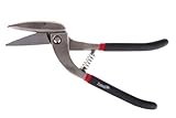 BSD Tvardy 300 mm Rechtsgebogene Blechschere Typ Pelikan - Präzisionsschneider mit Antirutschgriffen aus CrV-Stahl für effizientes Schneiden von Blechen