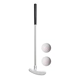 Mini-Golf-Putter – langlebiger Zinkkopf mit Welle aus Edelstahl und TPR-Griff | tragbar 2 Wege Club für Golf, Schule, Studium, Schlafzimmer, Hals